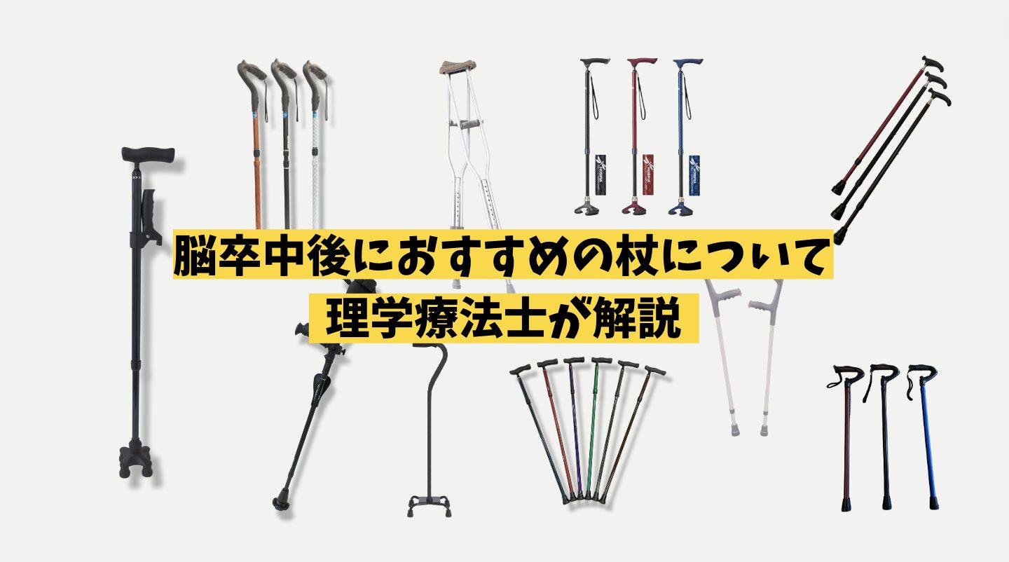 2024年版】自分にあった杖を選ぼう！脳卒中患者さんにオススメできる杖