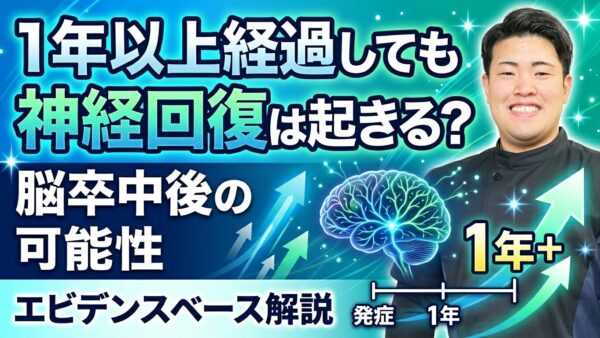 脳卒中発症から1年以上経過していても神経回復は起きるのか——現在のエビデンスから読み取れることとは？