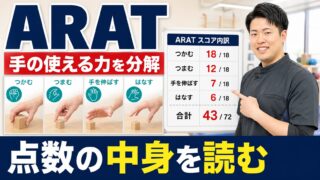 ARATは手が使えるかを分解する評価｜脳卒中上肢リハビリで見るべきポイント