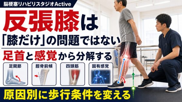 反張膝はなぜ起こるのか｜脳卒中後の膝過伸展を足首と感覚から分解する