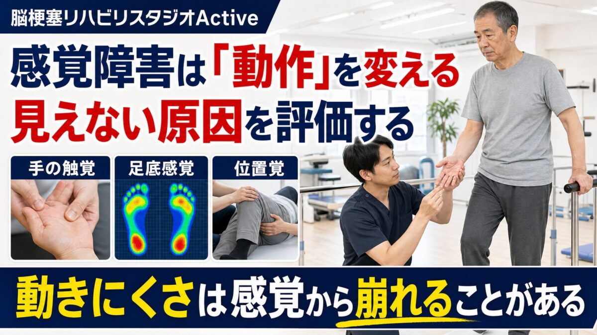感覚障害が動作を変えることを示すActiveのサムネイル