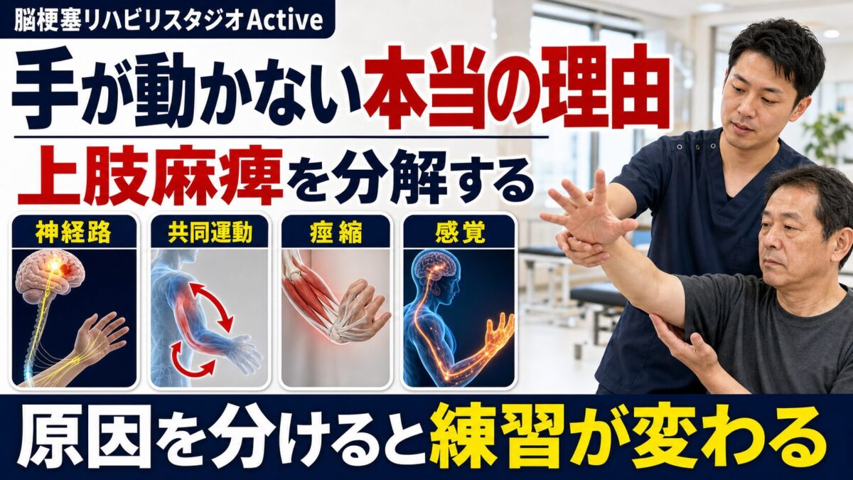 手が動かない本当の理由を上肢麻痺として分解するActiveのサムネイル