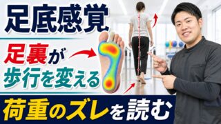 足底感覚はなぜ歩行を変えるのか|脳卒中リハビリで足裏から荷重を読む