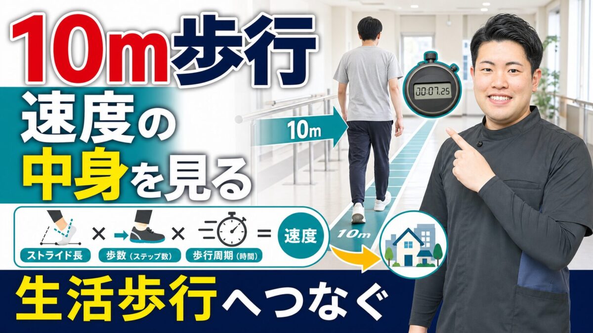 10m歩行テストで速度の中身を生活歩行へつなげる評価サムネイル