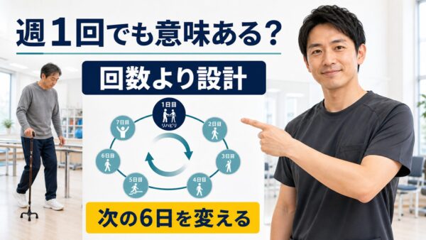 脳卒中後のリハビリは週1回でもよいのか｜頻度だけで決めず、練習量と課題から設計する