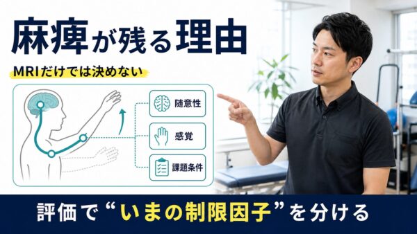 脳卒中後の麻痺が残る理由｜MRIだけで決めず、評価から次の課題を設計する