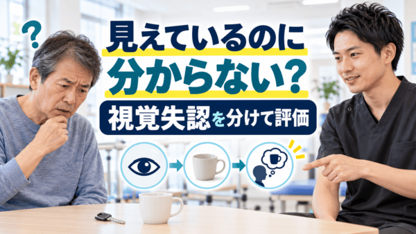 脳卒中後の視覚失認とは｜見えているのに分からないを分けて評価する