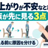脳卒中後の立ち上がりで家族が見る三点を解説するActiveのアイキャッチ