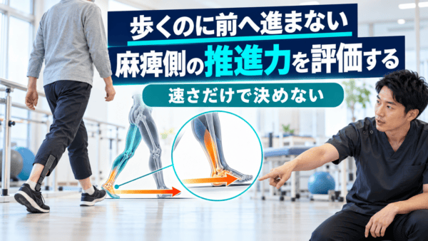 麻痺側推進力とは？｜脳卒中後の歩行を速さだけで決めず、前へ進む力を評価する
